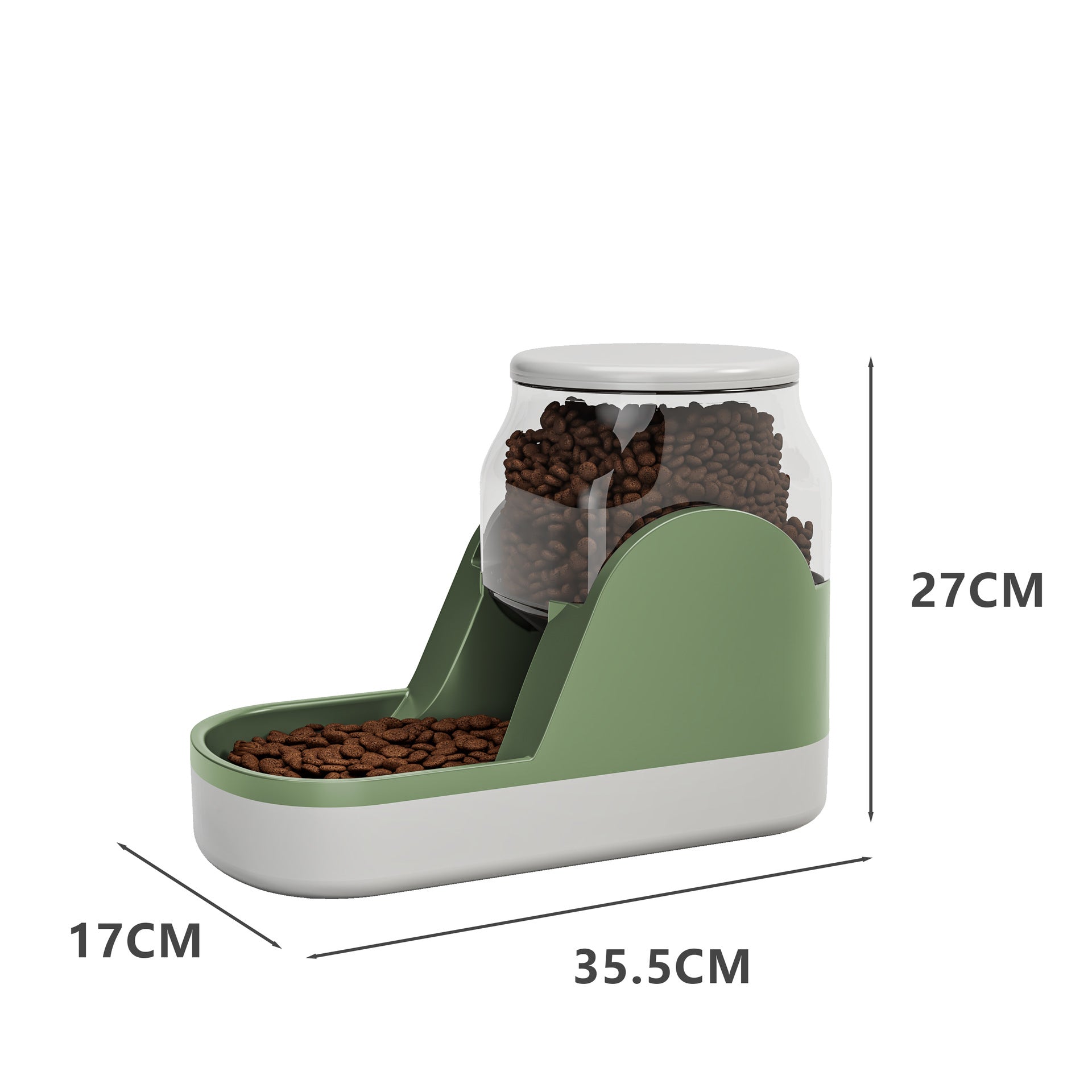 Automatic Pet Water Fountain And Food Dispenser Large Capacity
