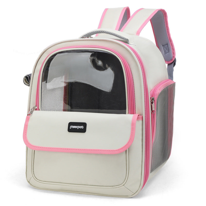 Breathable Portable Pet Shoulder Backpack Travel Bag