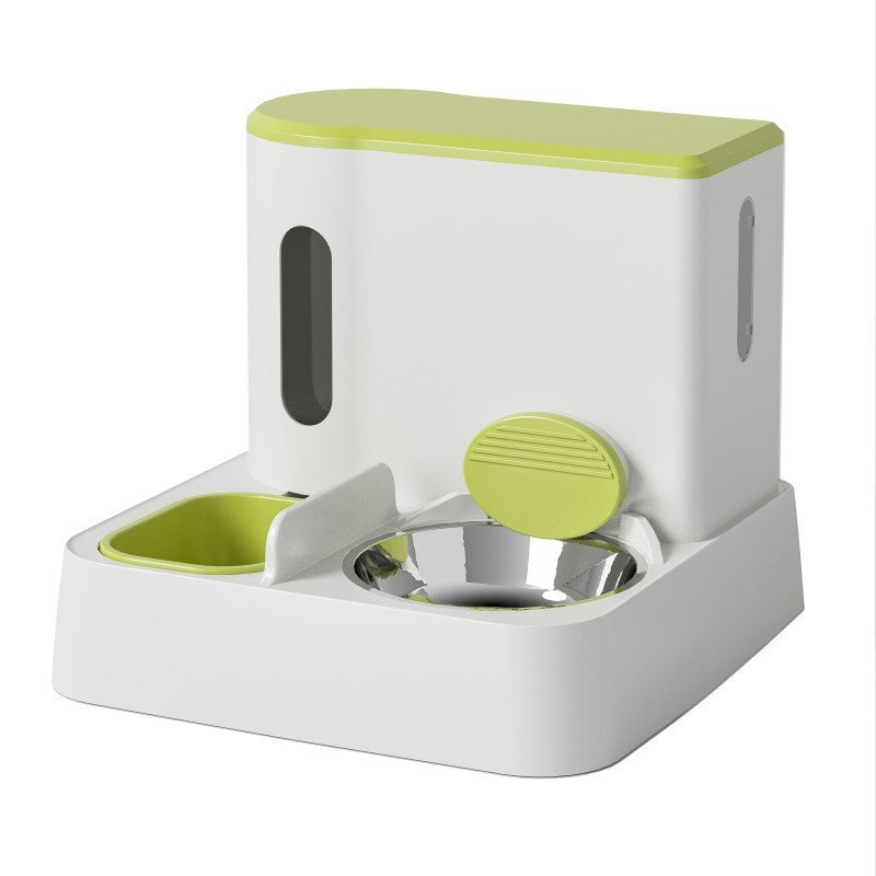 Automatic Pet Feeder And Water Dispenser Double Bowl System