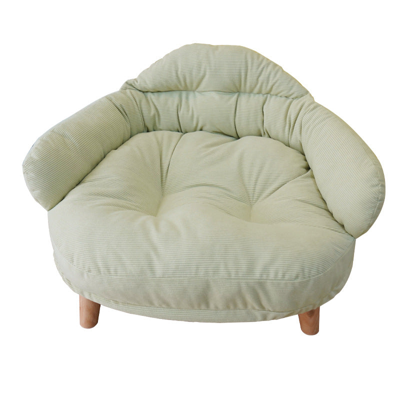 All Season Elevated Pet Bed Solid Wood Thickened Frame