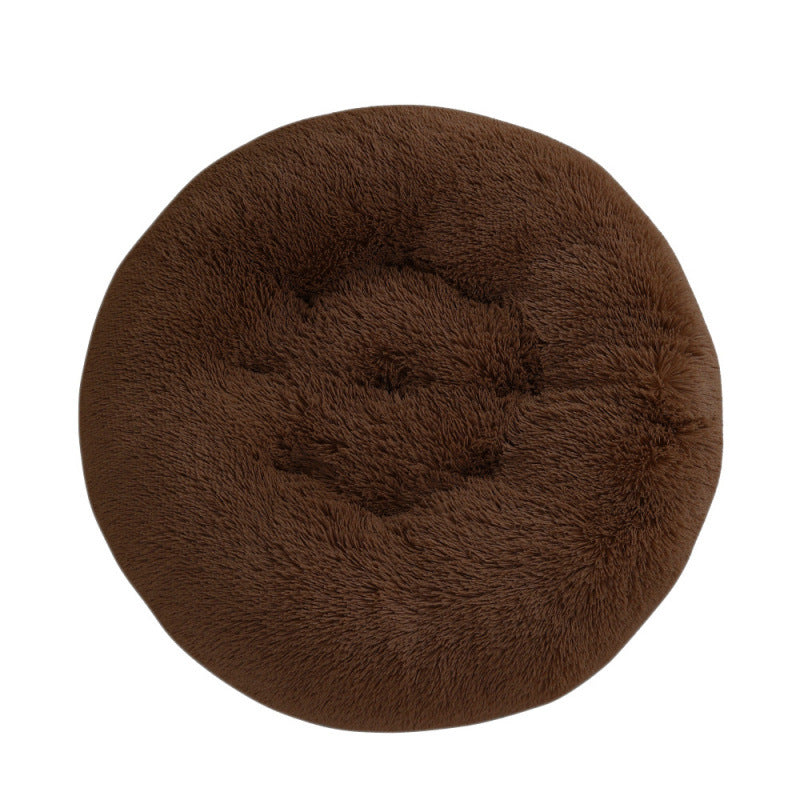 Plush Round Warm Pet Sleeping Mat Bed House Pad