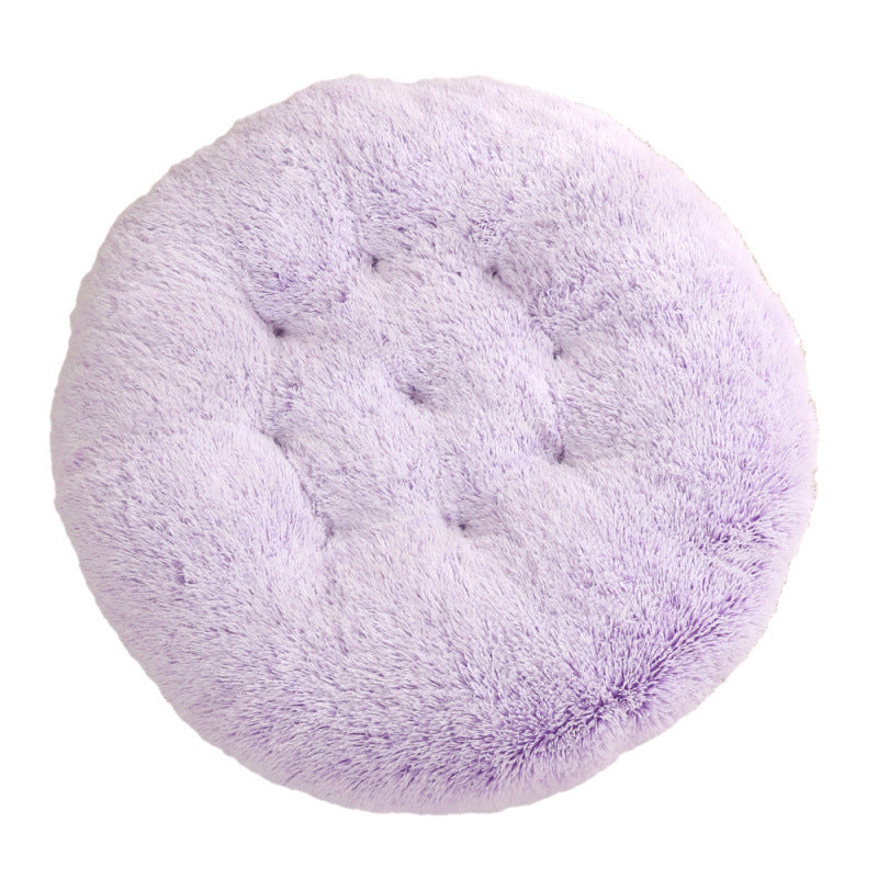 Plush Round Warm Pet Sleeping Mat Bed House Pad