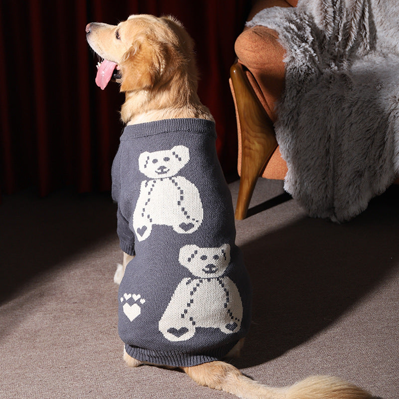 Winter Warm Thick Pet Sweater Large Breed Apparel