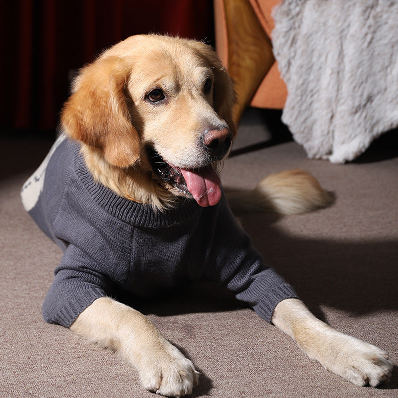 Winter Warm Thick Pet Sweater Large Breed Apparel