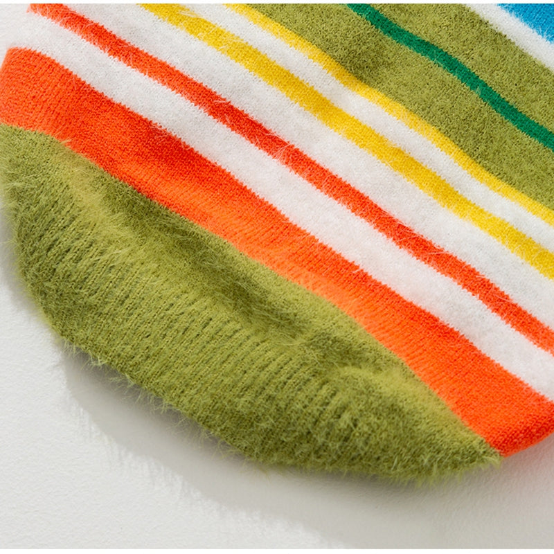 Autumn Winter Striped Sleeveless Pet Sweater Clothing
