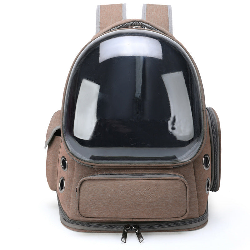 Portable Transparent Space Capsule Pet Backpack Diaper Bag