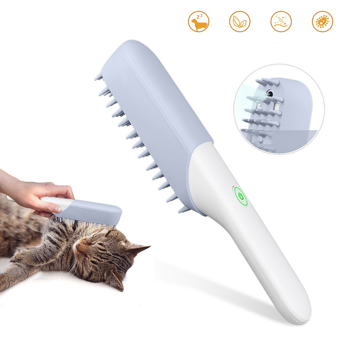 Pet Silicone Massage Grooming Cleaning Hair Removal Brush
