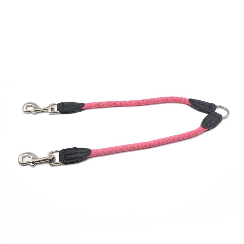Double Head Nylon Reflective Pet Leash Lead Rope