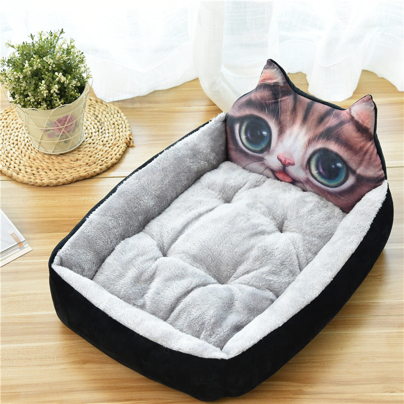 Large Warm Cozy Pet Sleeping Nest Soft Fleece Bed
