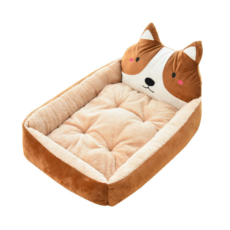 Large Warm Cozy Pet Sleeping Nest Soft Fleece Bed