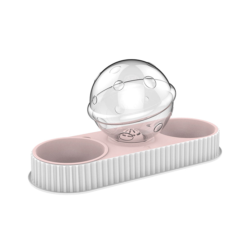 Automatic Plastic Pet Feeder Water Bowl Drinking Dispenser