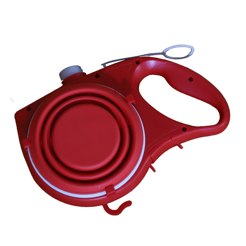 Multifunctional Portable Pet Leash Water Bottle Holder