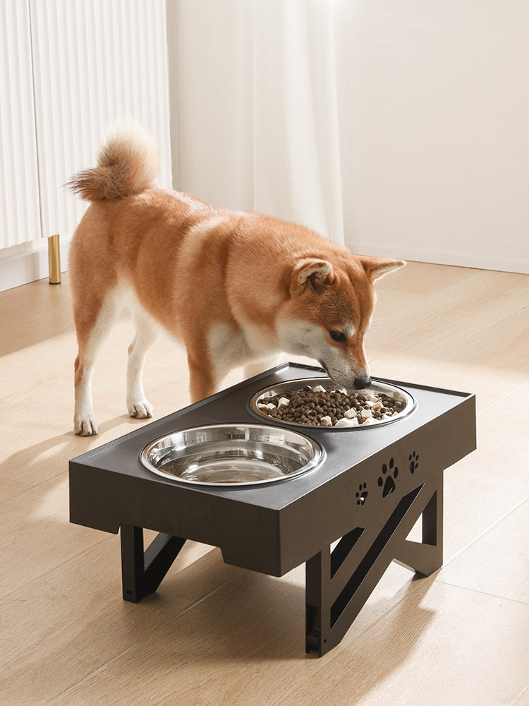 Stainless Steel Folding Pet Feeder Bowl Durable Portable Design