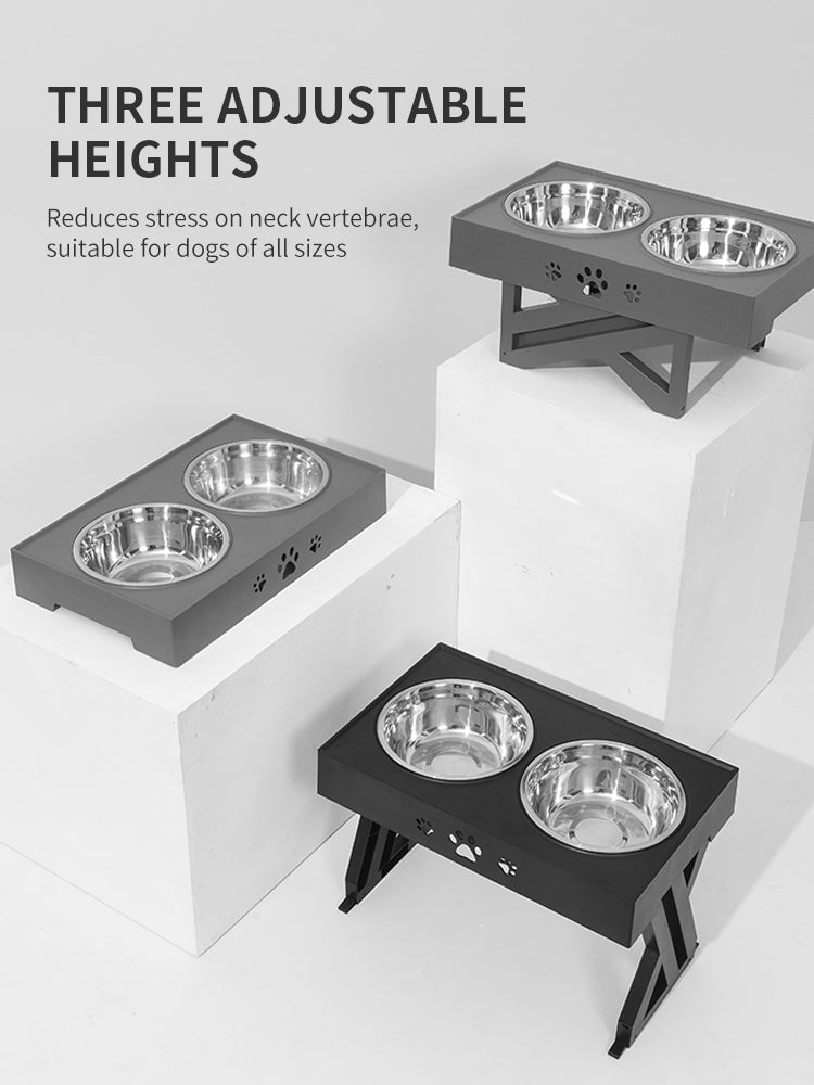Stainless Steel Folding Pet Feeder Bowl Durable Portable Design