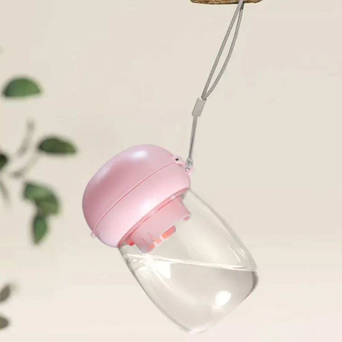 Portable Pet Water Bottle Travel Feeding Cup Lanyard Bowl