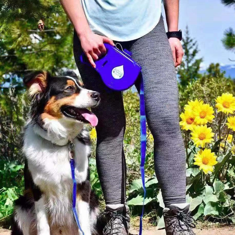 Multifunctional Portable Pet Leash Water Bottle Holder