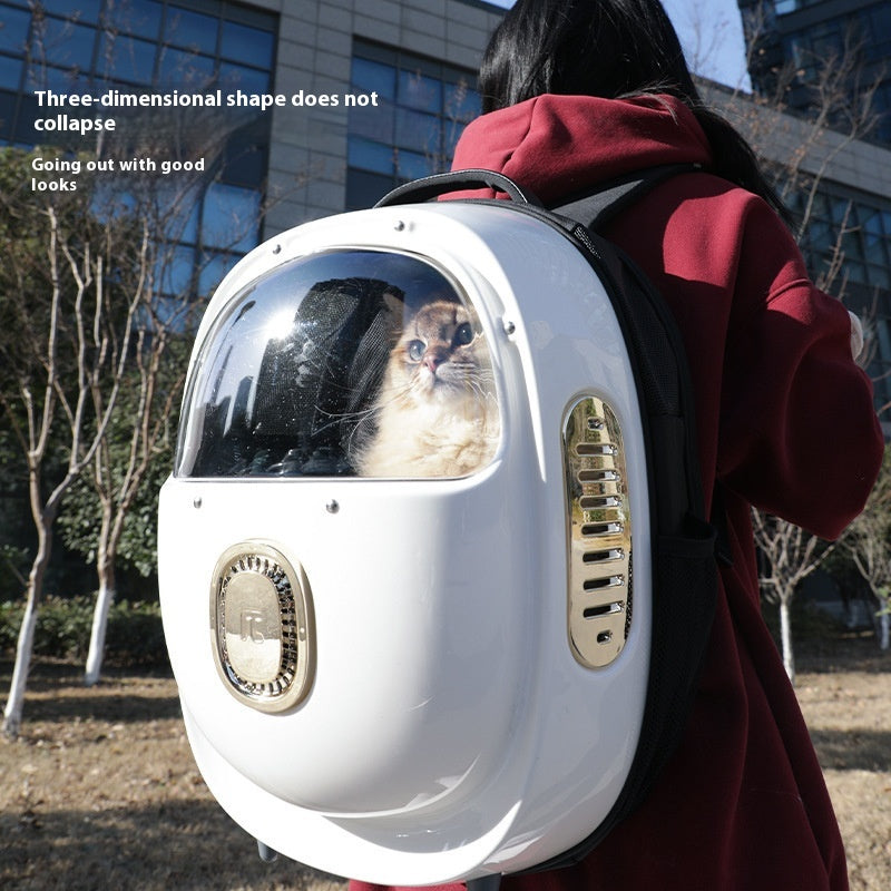 Climate-Control Ventilated Space Capsule Pet Backpack Travel Bag
