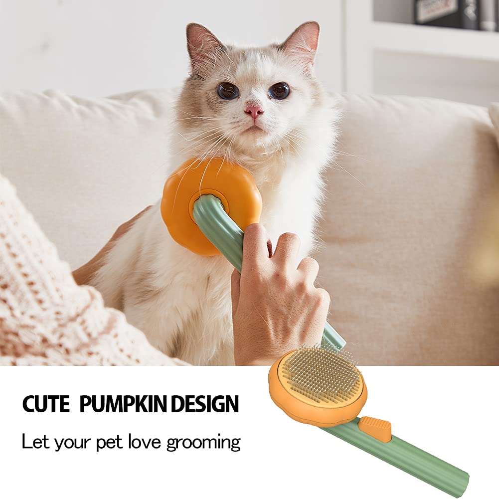 Pet Self Cleaning Slicker Grooming Brush Loose Hair Removal