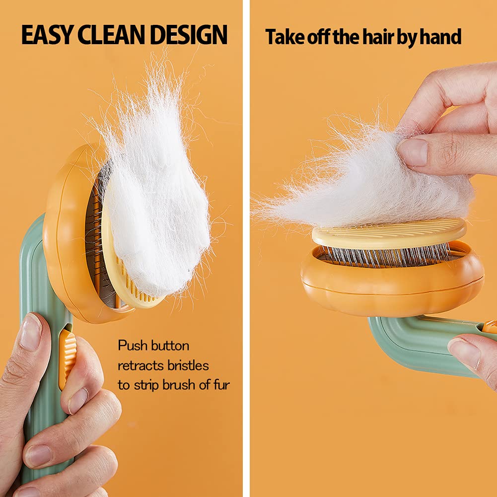 Pet Self Cleaning Slicker Grooming Brush Loose Hair Removal