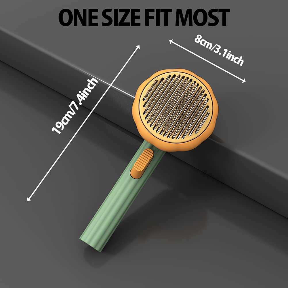 Pet Self Cleaning Slicker Grooming Brush Loose Hair Removal