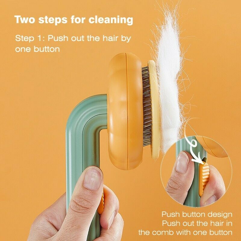 Pet Self Cleaning Slicker Grooming Brush Loose Hair Removal