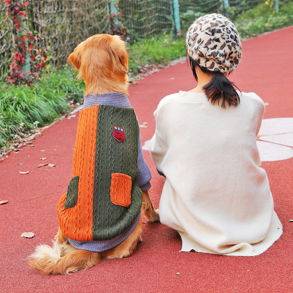 Winter Thickened Pet Sweater Large Breed Apparel