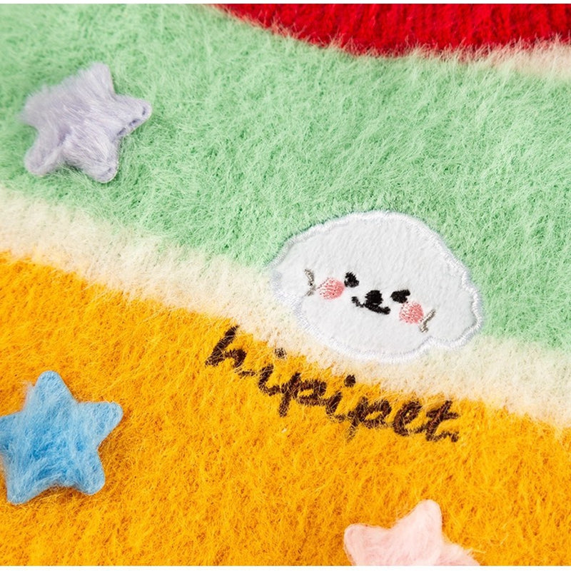 Autumn Winter Cartoon Striped Parent-Child Pet Sweater Clothing