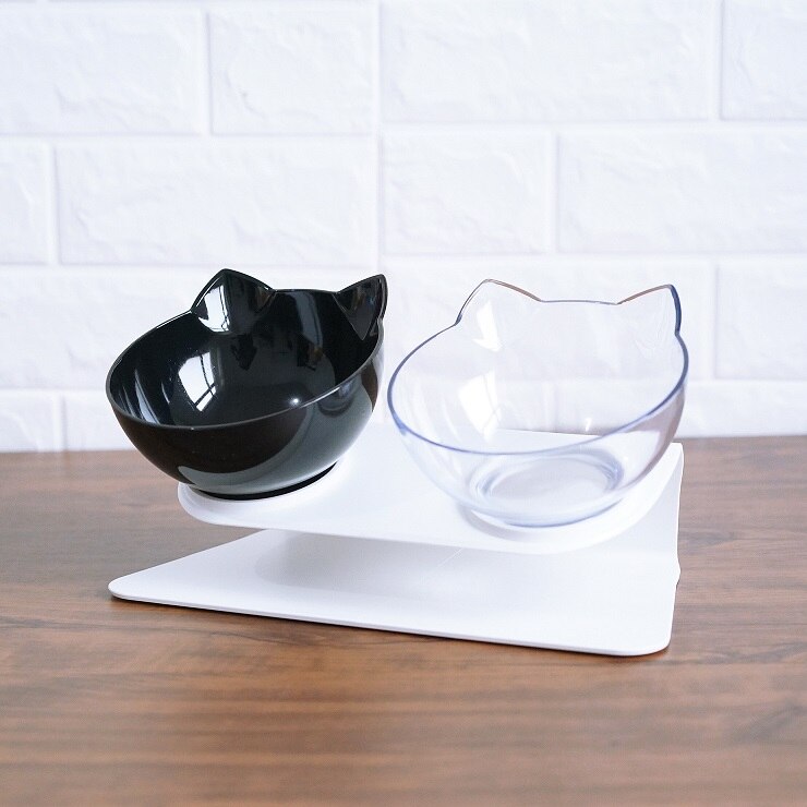 Non Slip Double Raised Pet Feeder Bowl With Stand