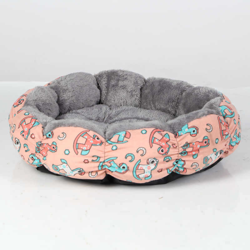 Calming Donut Round Fluffy Pet Sleeping Bed