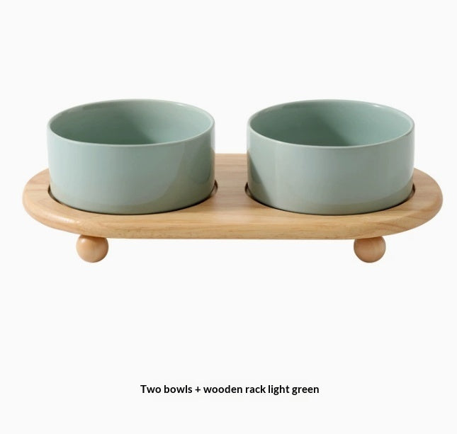 Ceramic Pet Food Bowl Durable Feeding Dish