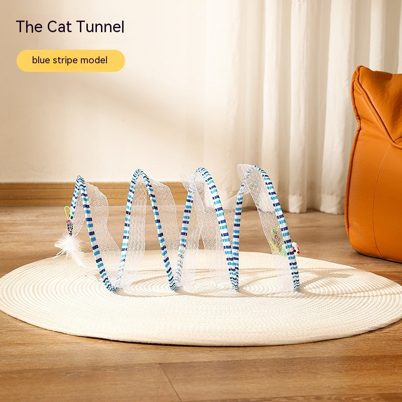 Foldable S-Type Interactive Pet Tunnel Toy