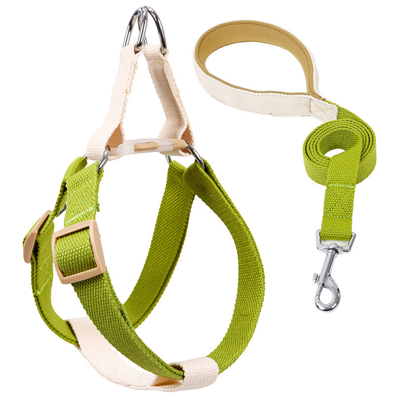 Pet Vest Style Drawstring Walking Leash Harness