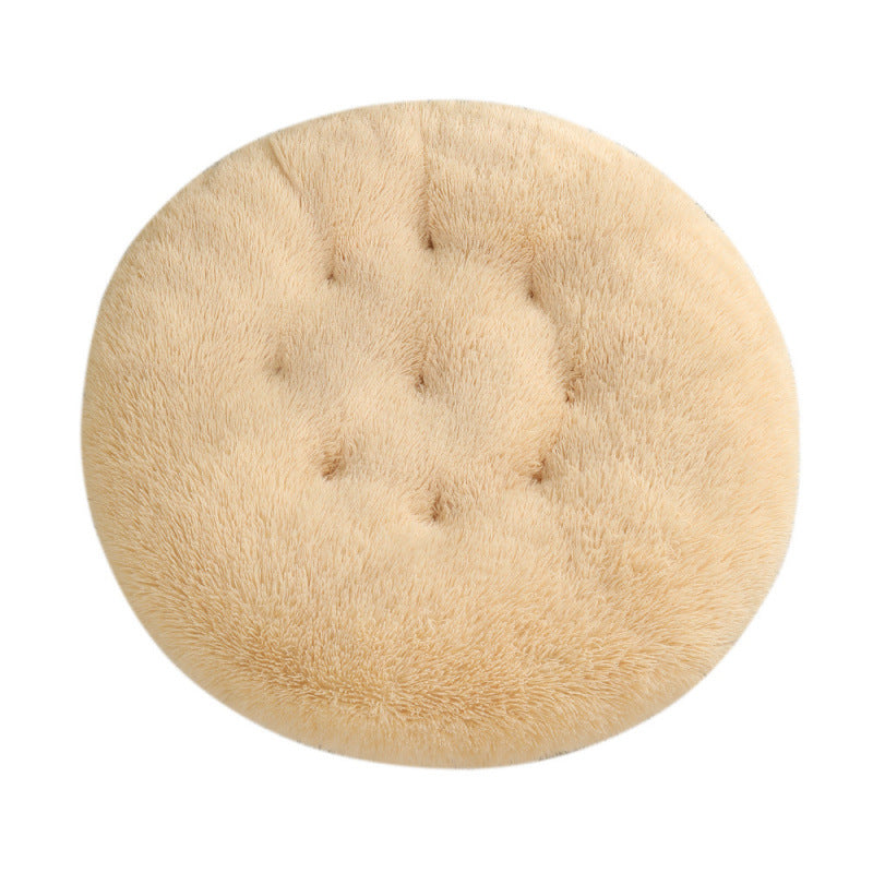 Plush Round Warm Pet Sleeping Mat Bed House Pad
