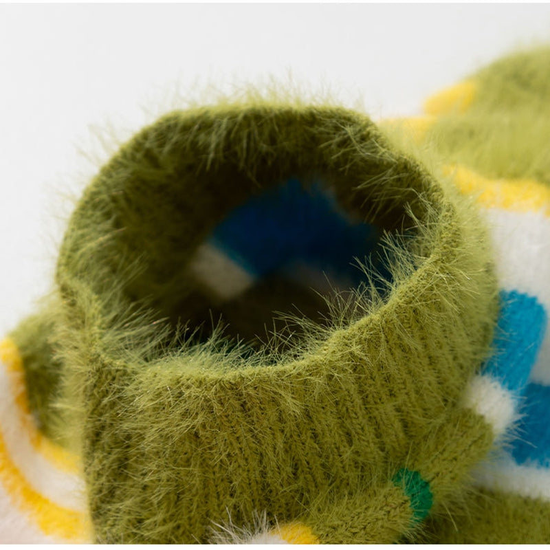 Autumn Winter Striped Sleeveless Pet Sweater Clothing
