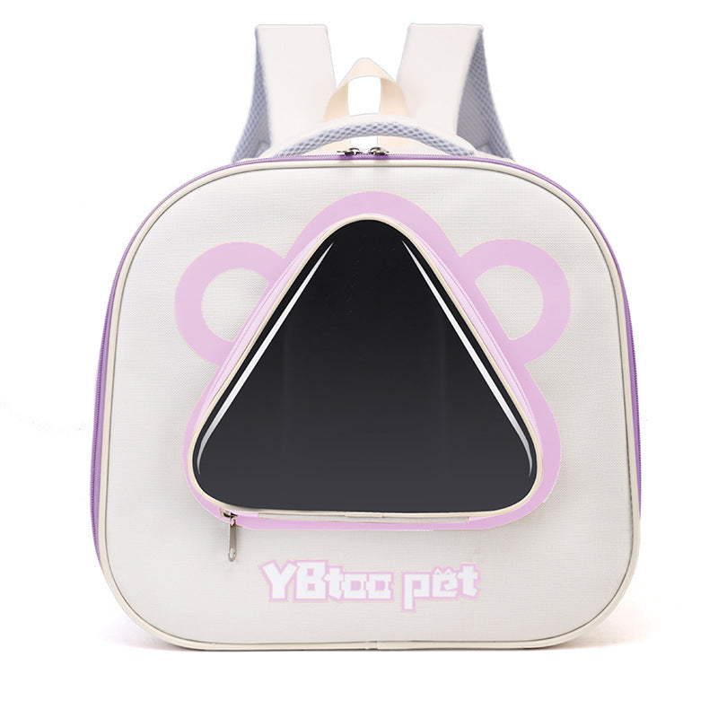 Portable Large Capacity Breathable Pet Backpack Travel Bag