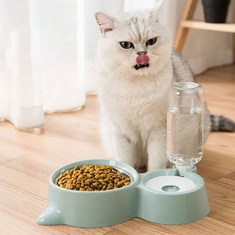 Automatic Pet Water Dispenser And Food Feeder Gravity Fountain System