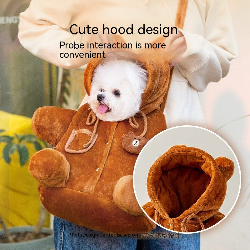 Animal Shaped Portable Pet Backpack Diaper Travel Bag