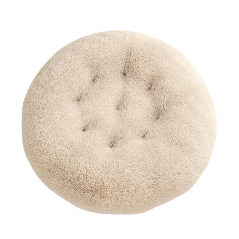 Plush Round Warm Pet Sleeping Mat Bed House Pad