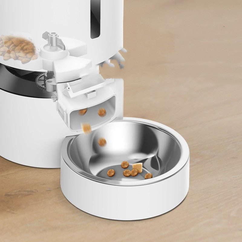 Capsule Automatic Pet Feeder Double Bowl Feeding System
