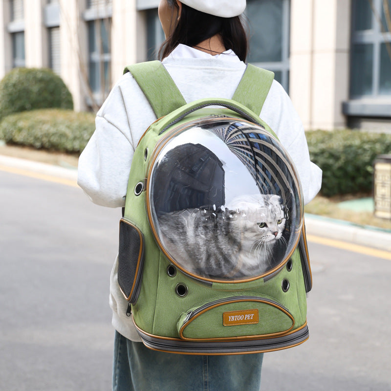 Large Capacity Transparent Portable Pet Backpack Bag