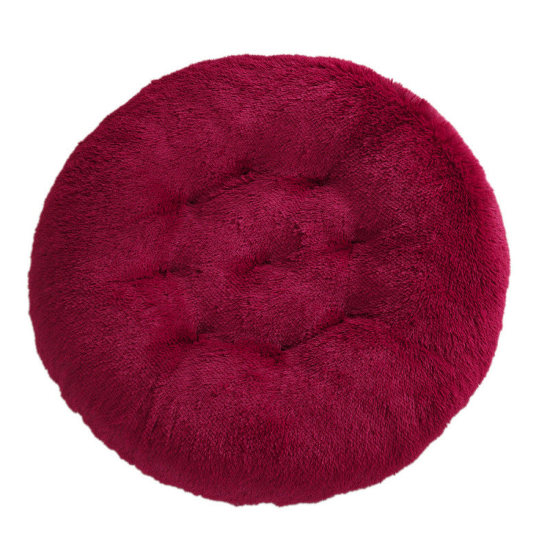 Plush Round Warm Pet Sleeping Mat Bed House Pad