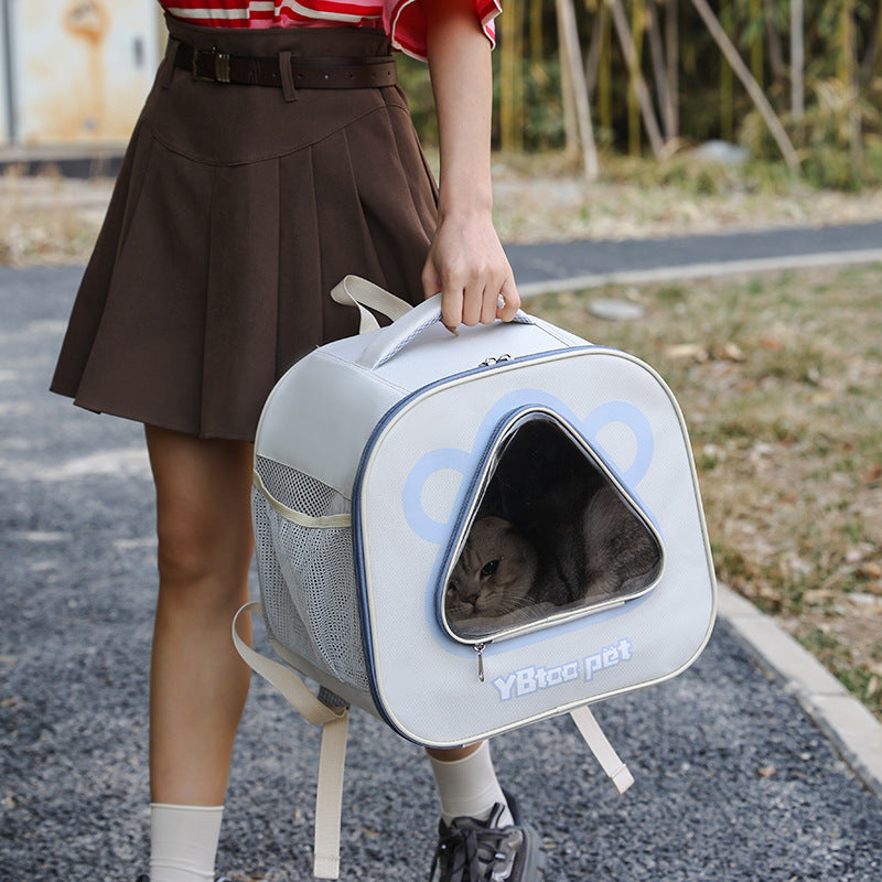 Portable Large Capacity Breathable Pet Backpack Travel Bag