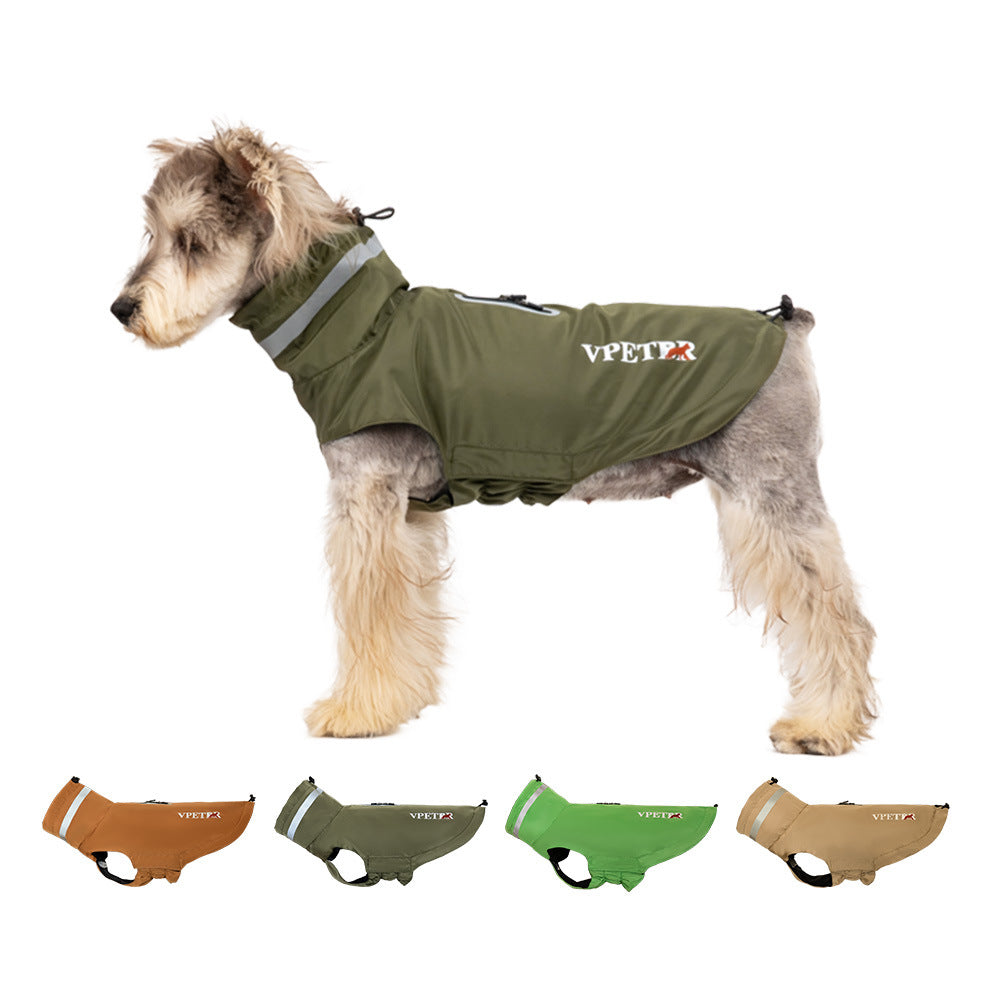 Windproof Reflective Pet Raincoat Outdoor Poncho