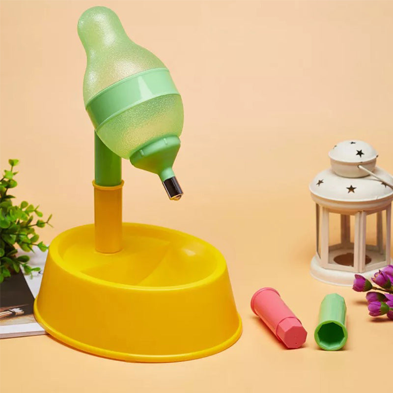 Adjustable Height Automatic Pet Water Dispenser Fountain Feeding Bowl