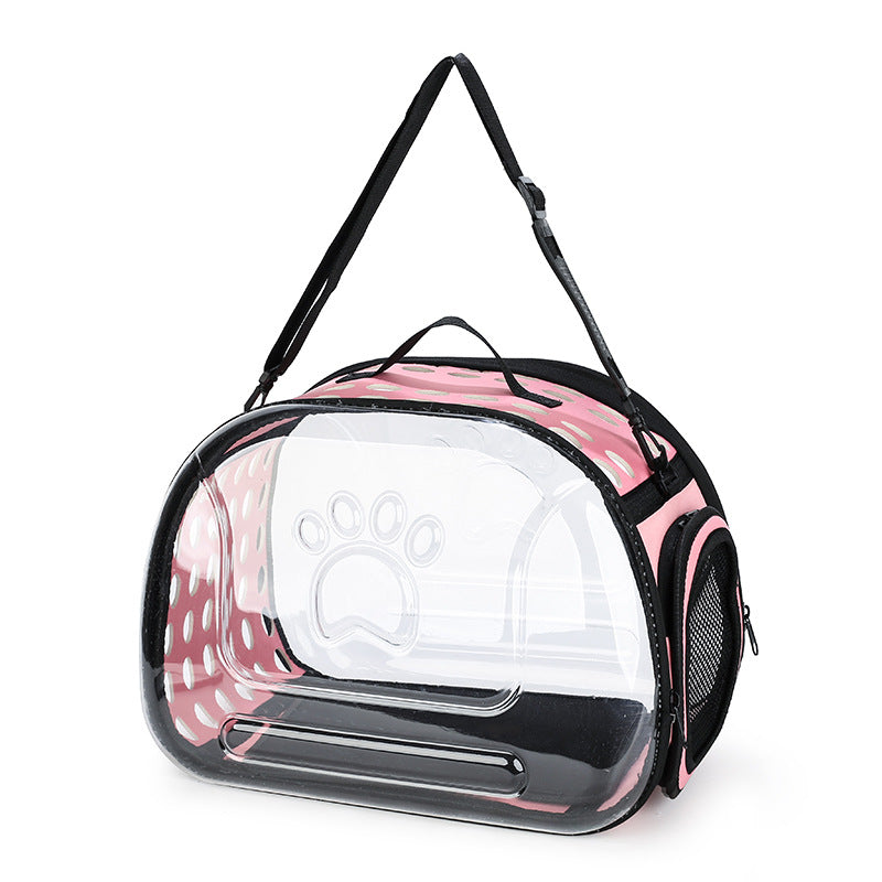 Portable Transparent Pet Backpack School Carrier Bag