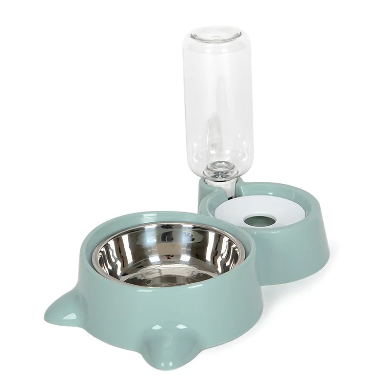 Automatic Pet Water Dispenser And Food Feeder Gravity Fountain System