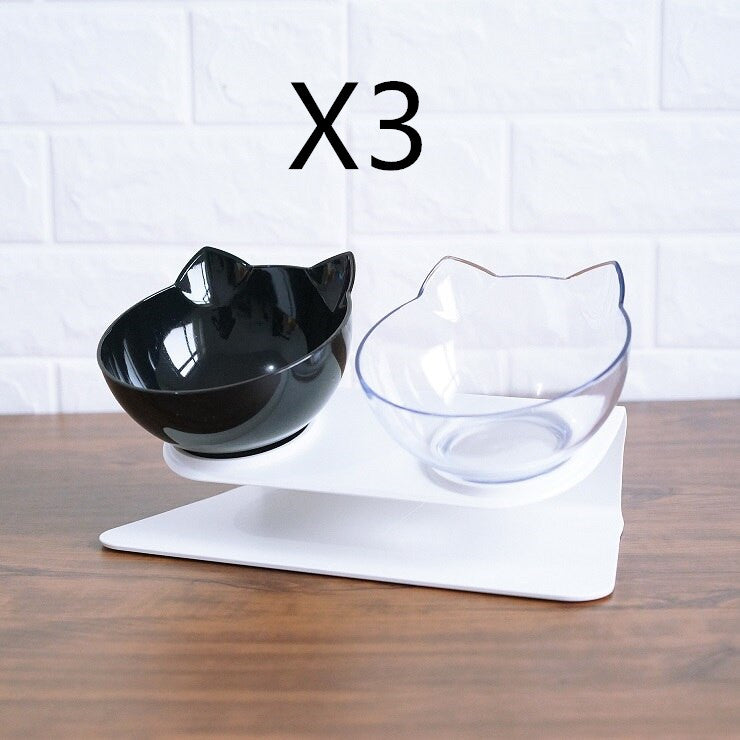 Non Slip Double Raised Pet Feeder Bowl With Stand