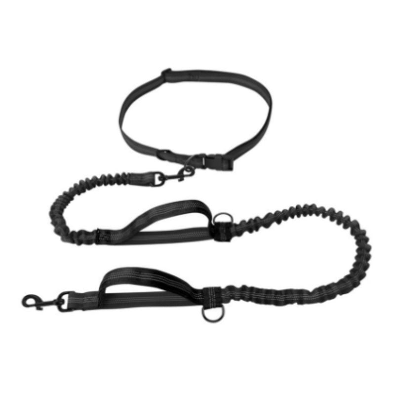 Multifunctional Running Reflective Double Telescopic Pet Leash Lead Rope Chain
