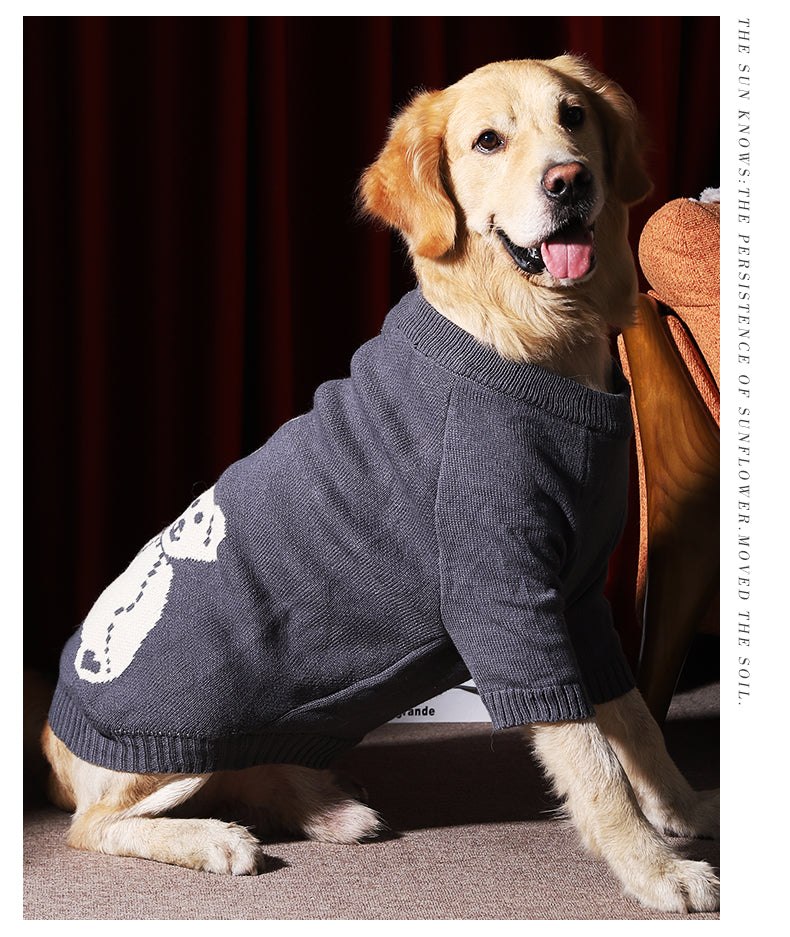 Winter Warm Thick Pet Sweater Large Breed Apparel
