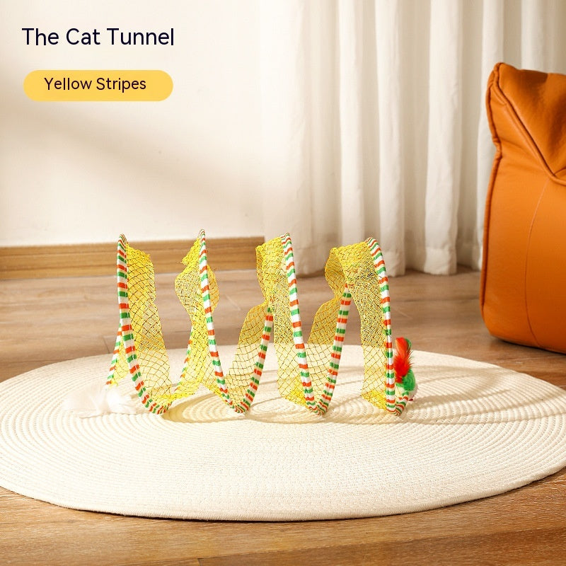 Foldable S-Type Interactive Pet Tunnel Toy